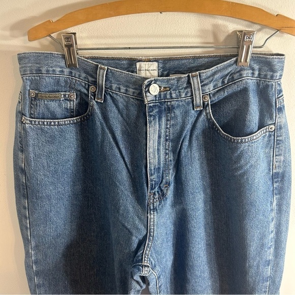 Vintage Calvin Klein High Waisted Mom Jeans Sz 12 90s Denim Women’s High Rise - Picture 7 of 8
